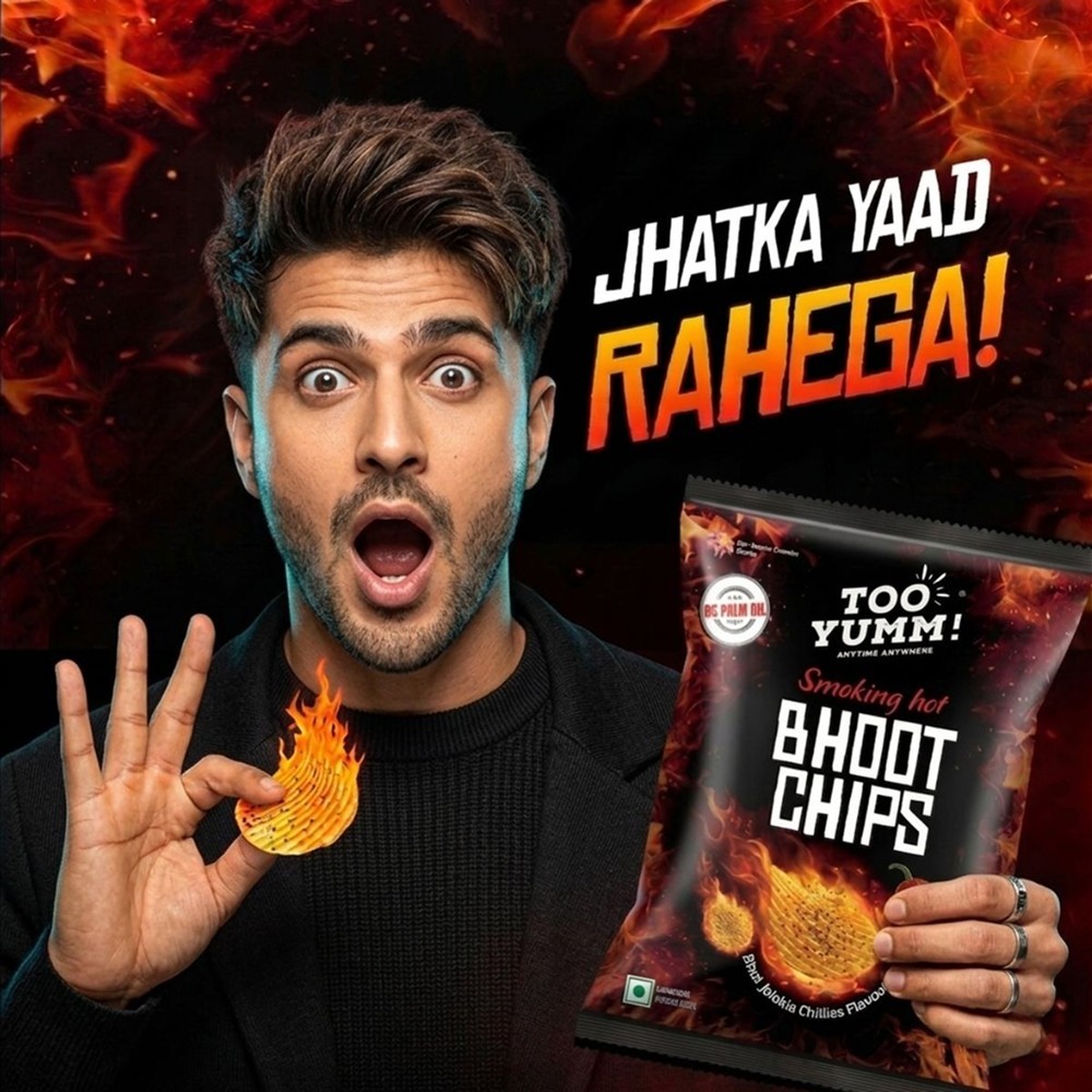 Too Yumm Smoking Hot Bhoot Potato Chips - Spicy Chilli