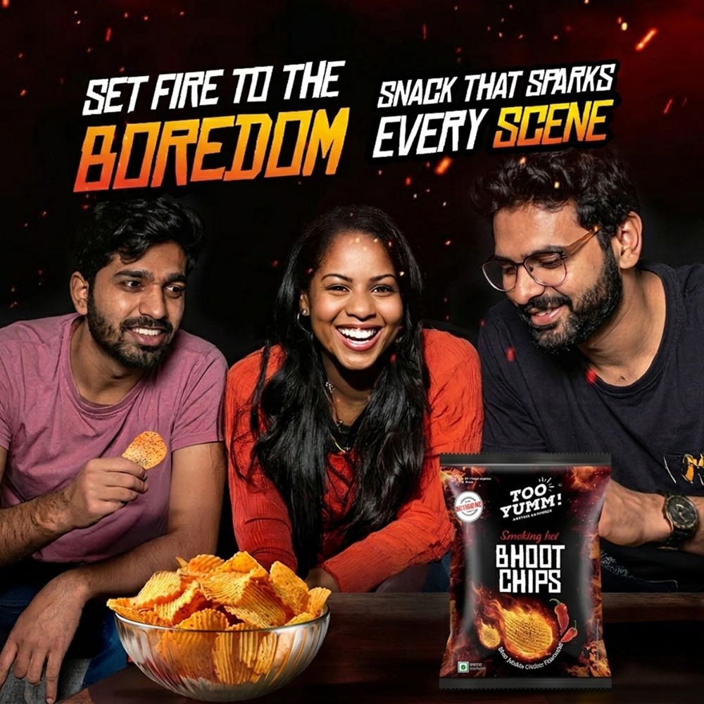 Too Yumm Smoking Hot Bhoot Potato Chips - Spicy Chilli