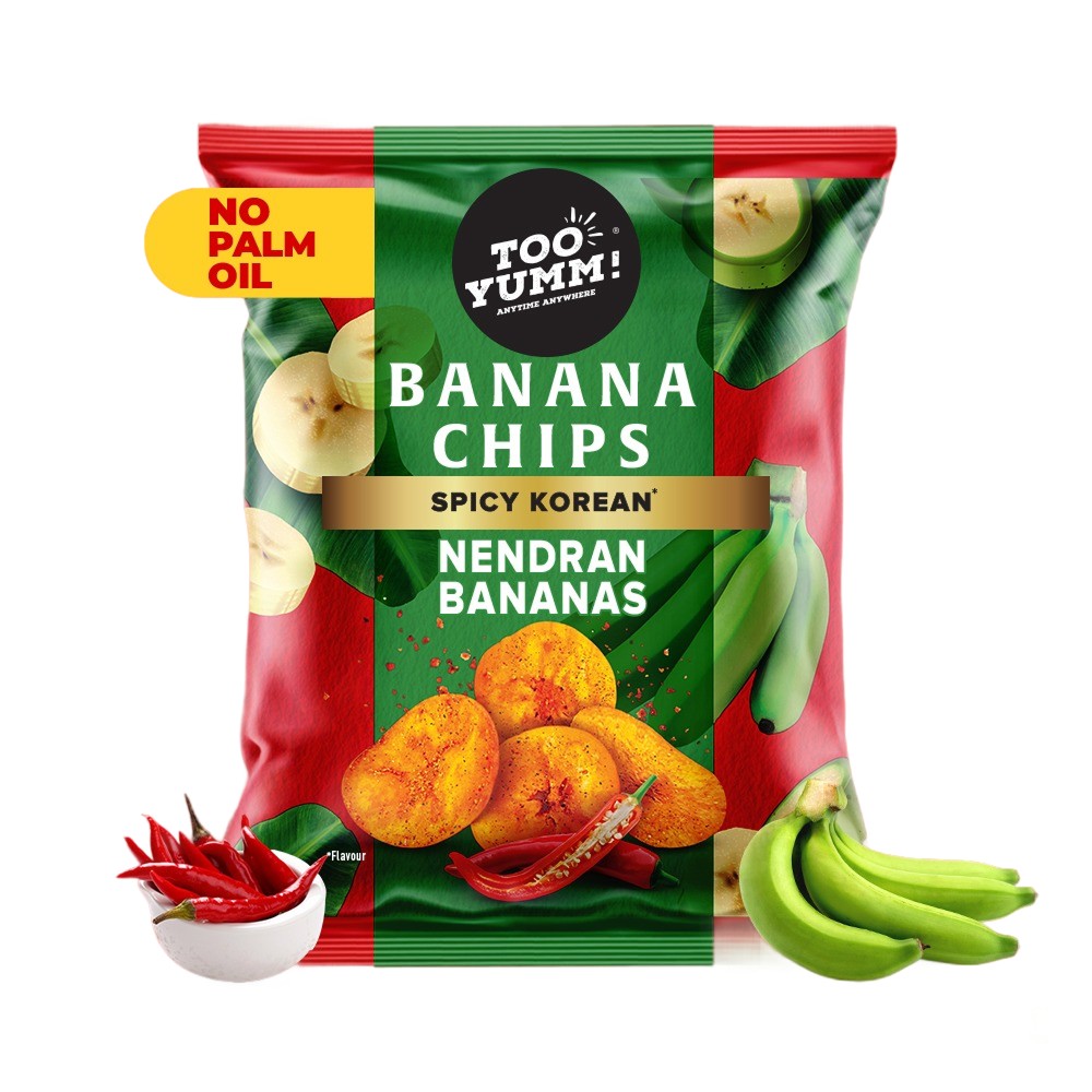 Too Yumm Spicy Korean Banana Chips (No Palm Oil)