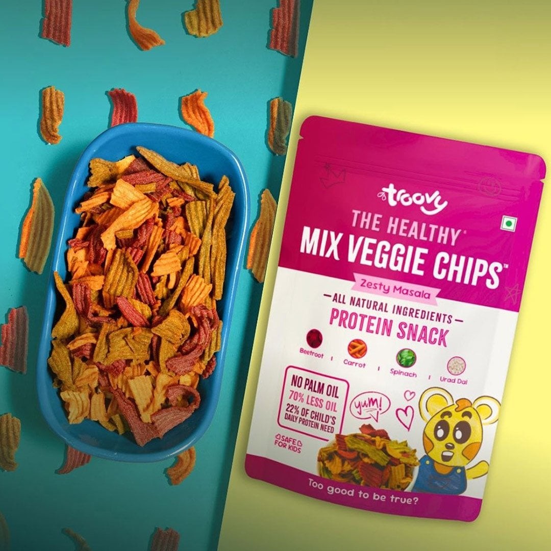 Troovy Healthy High Protein Mix Veggie Chips