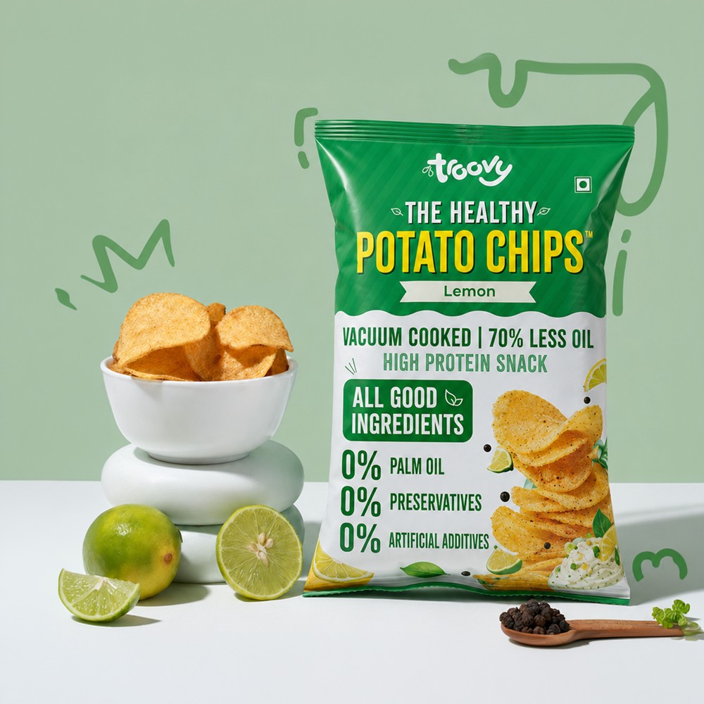 Troovy High Protein Potato Chips - Lemon