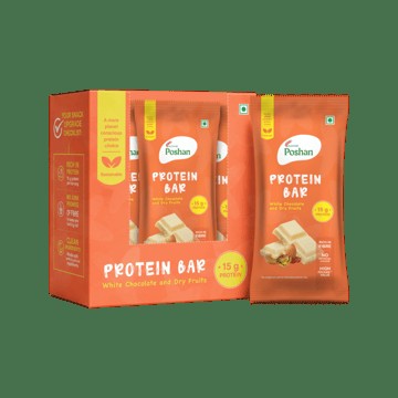 Acme Poshan Protein Bar - White Chocolate and Dry Fruits