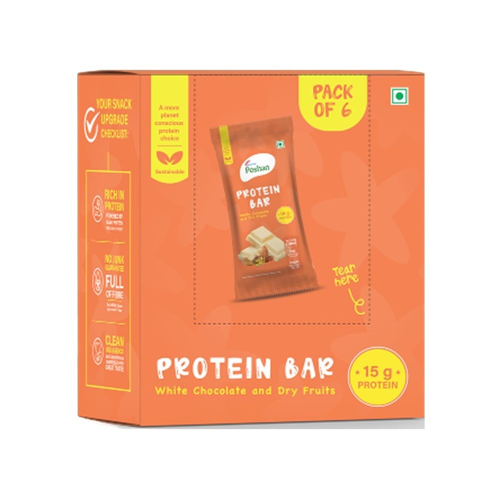 Acme Poshan Protein Bar - White Chocolate and Dry Fruits