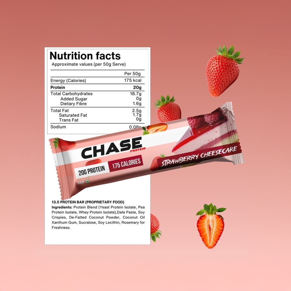 Chase Protein Strawberry Cheesecake Protein Bar
