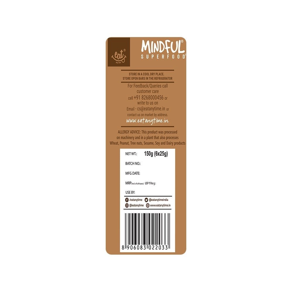 EAT Anytime Assorted Millet Nutrition Bar - Pack of 6