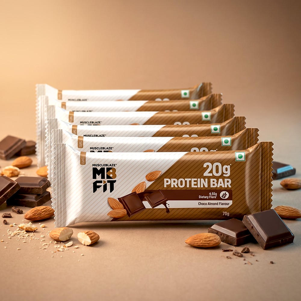 MuscleBlaze 20 g Protein Bar Pack (Choco Almond)