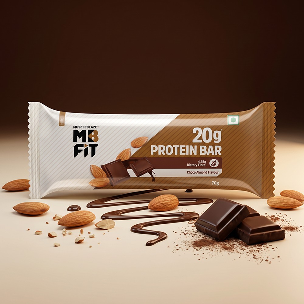 MuscleBlaze 20g Protein Bar (Choco Almond)