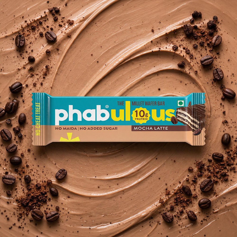 Phab 10g Protein Mocha Latte Millet Wafer Bar