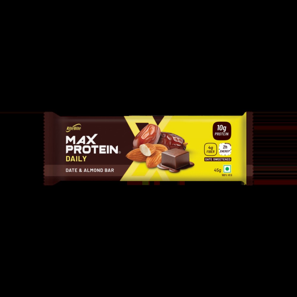 RiteBite Max Protein Date & Almond 10 g Protein Bar