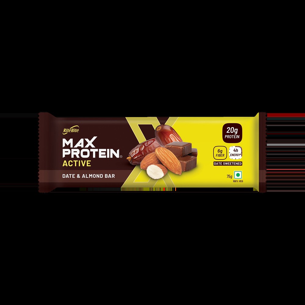 RiteBite Max Protein Date & Almond 20 g Protein Bar