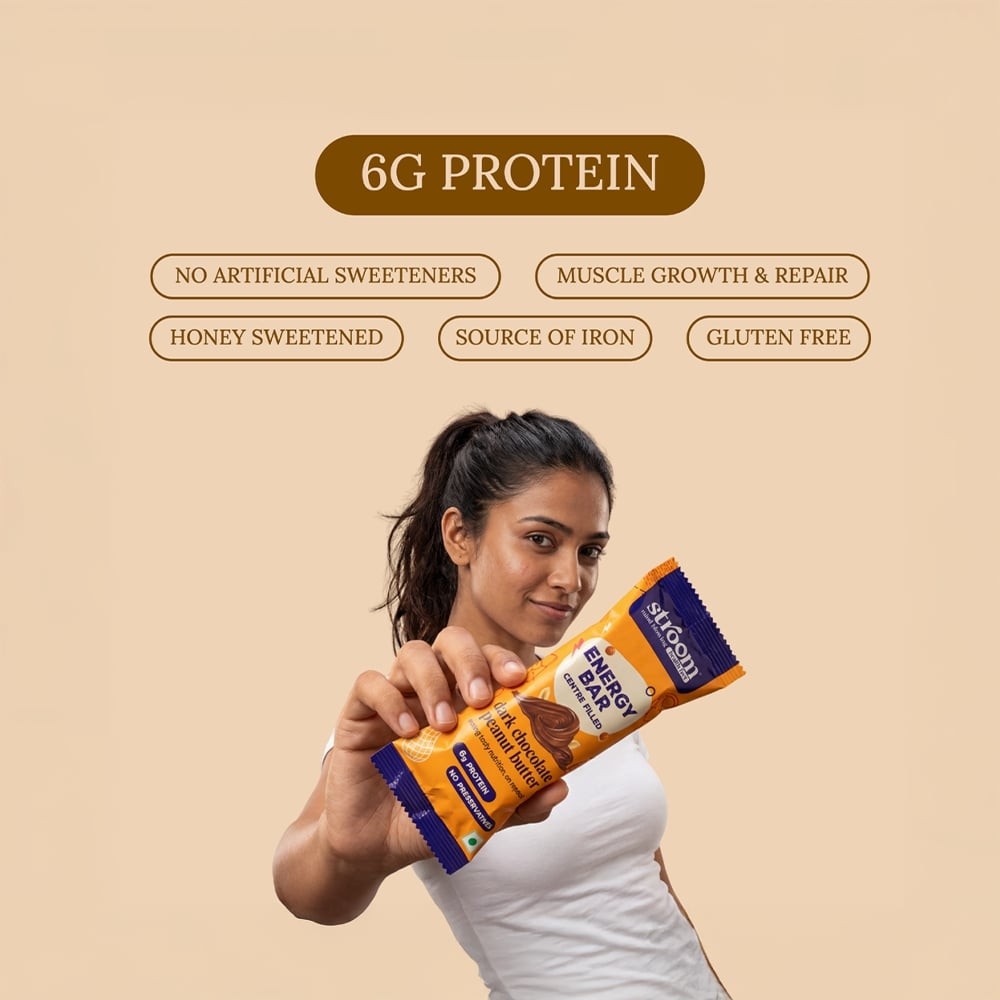 Stroom Dark Chocolate Peanut Butter Energy Bar