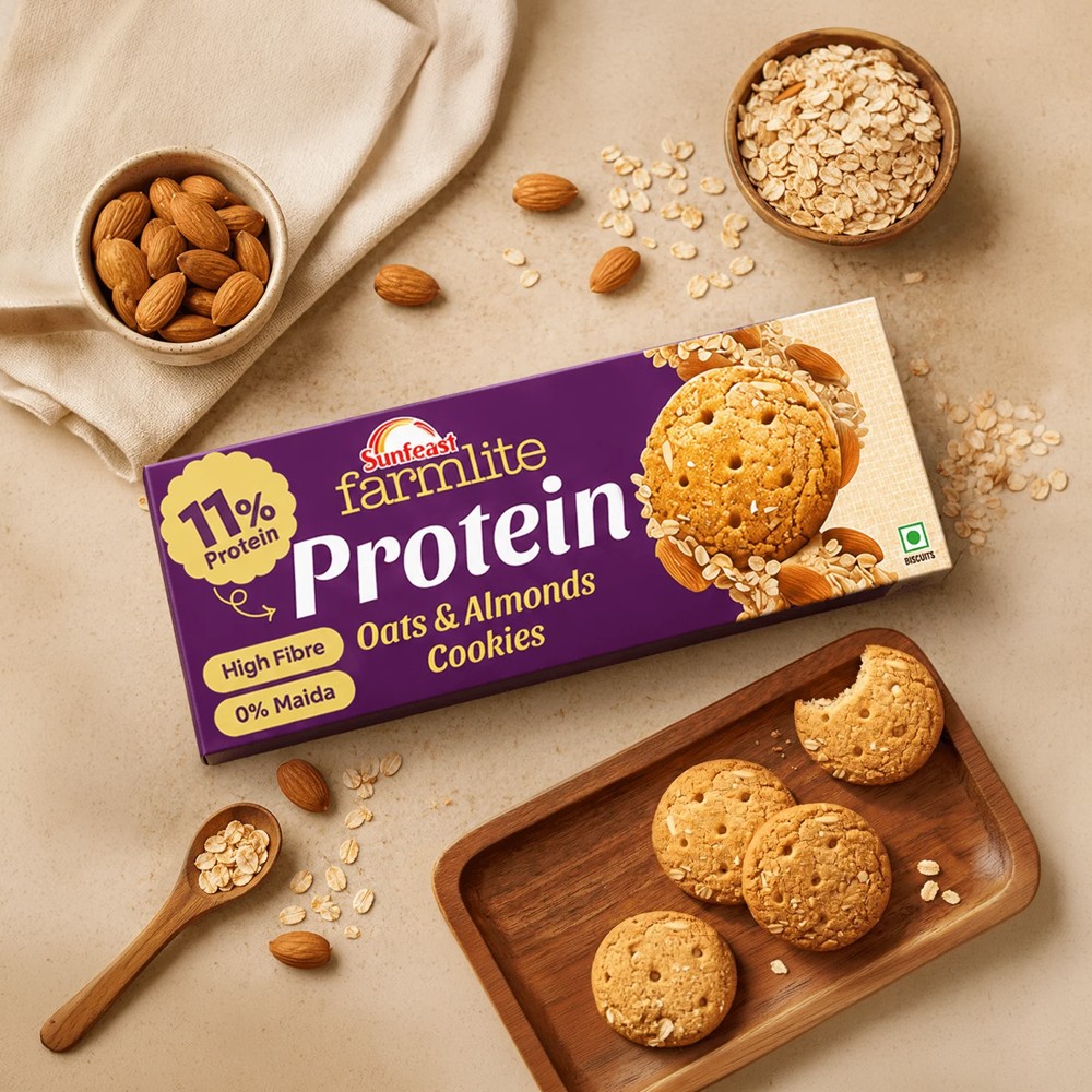 Sunfeast Farmlite Oats & Almond Protein Cookies