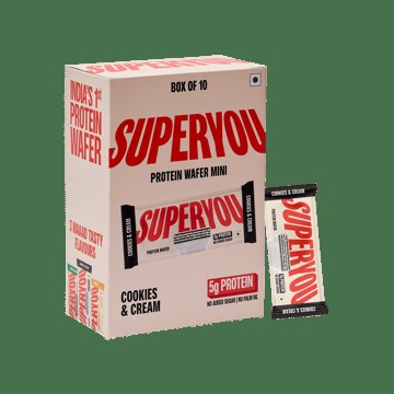 SuperYou Cookies & Cream Mini Protein Wafer Bar