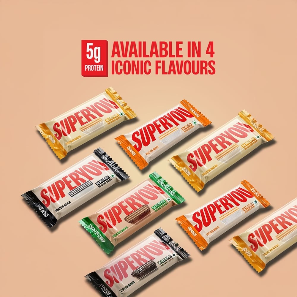 SuperYou Orange Mini Wafer Protein Bar Pack