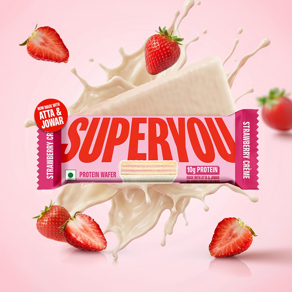 SuperYou Strawberry Creme Wafer Protein Bar