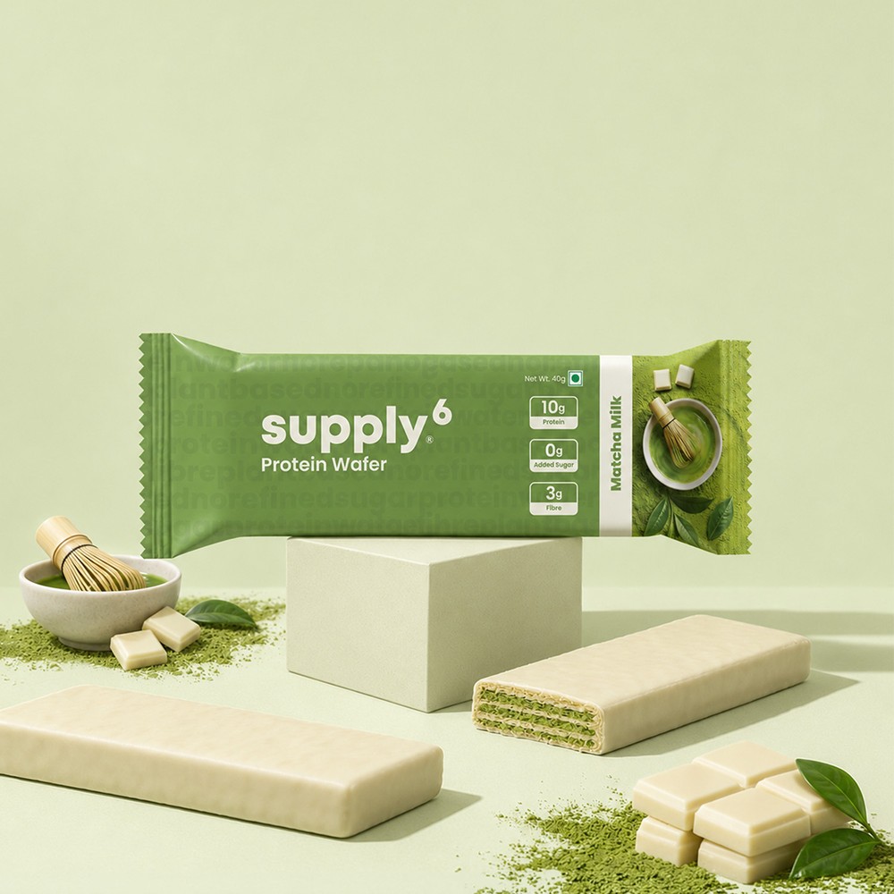 Supply6 Matcha Milk Protein Wafer Bar