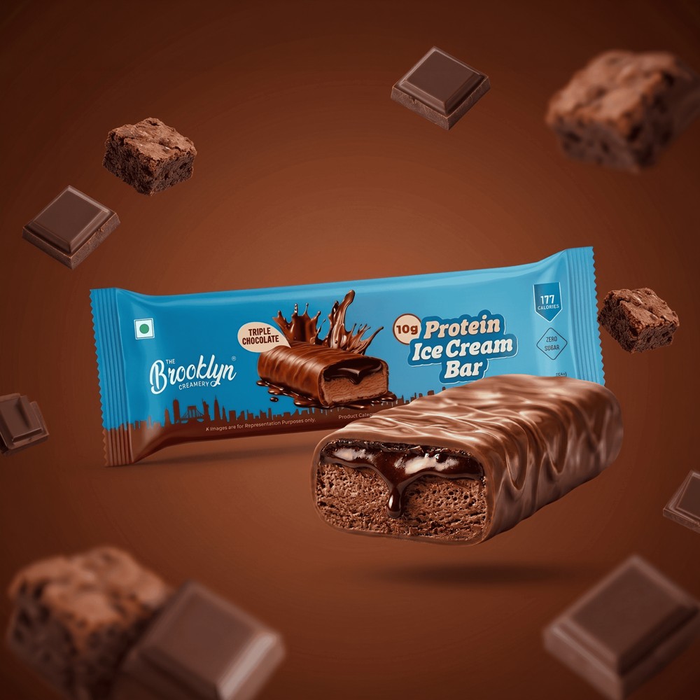 The Brooklyn Creamery Triple Chocolate Protein Ice Cream Bar