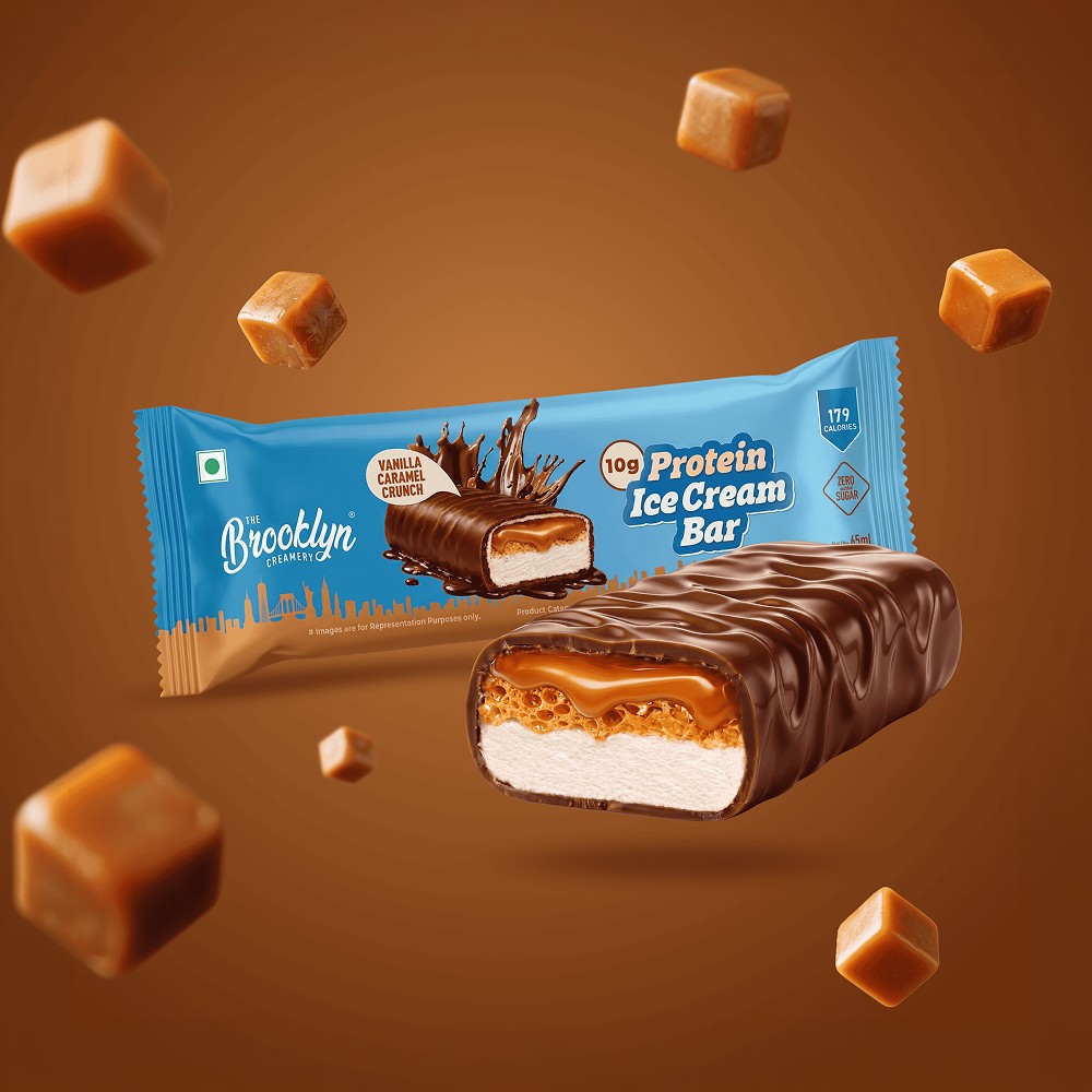 The Brooklyn Creamery Vanilla Caramel Protein Ice Cream Bar