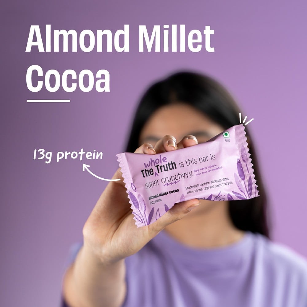 The Whole Truth Almond Millet Cocoa Protein Bar