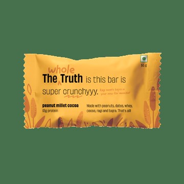 The Whole Truth Peanut Millet Cocoa Protein Bar