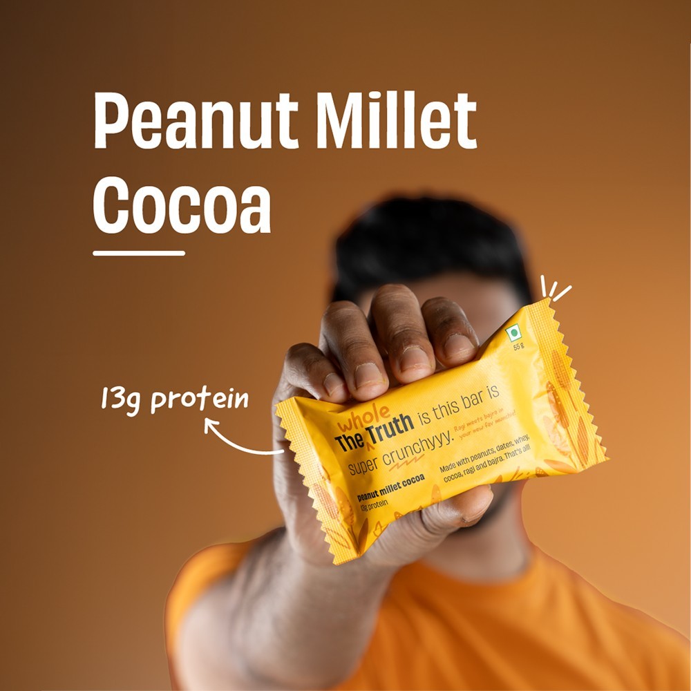 The Whole Truth Peanut Millet Cocoa Protein Bar