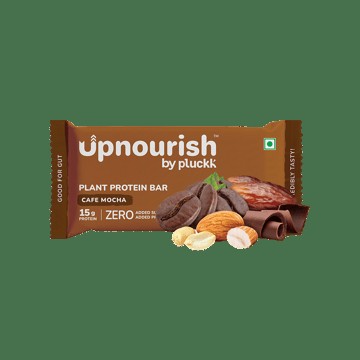 Upnourish by Pluckk Cafe Mocha 15g Plant Protein Bar
