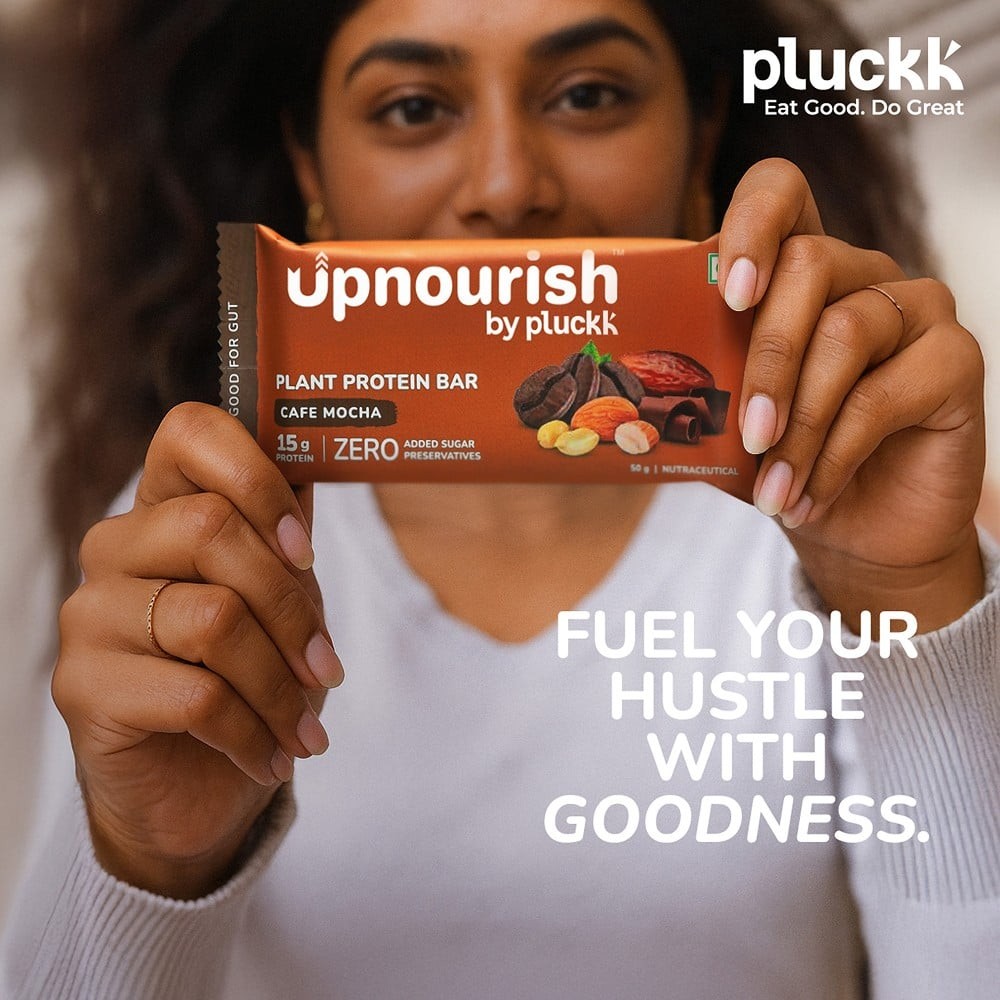 Upnourish by Pluckk Cafe Mocha 15g Plant Protein Bar