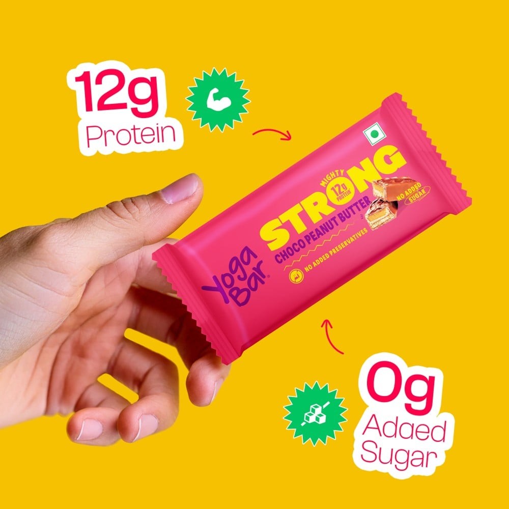 Yoga Bar 12 g Protein Bar, Choco Peanut Butter, No Added Sugar