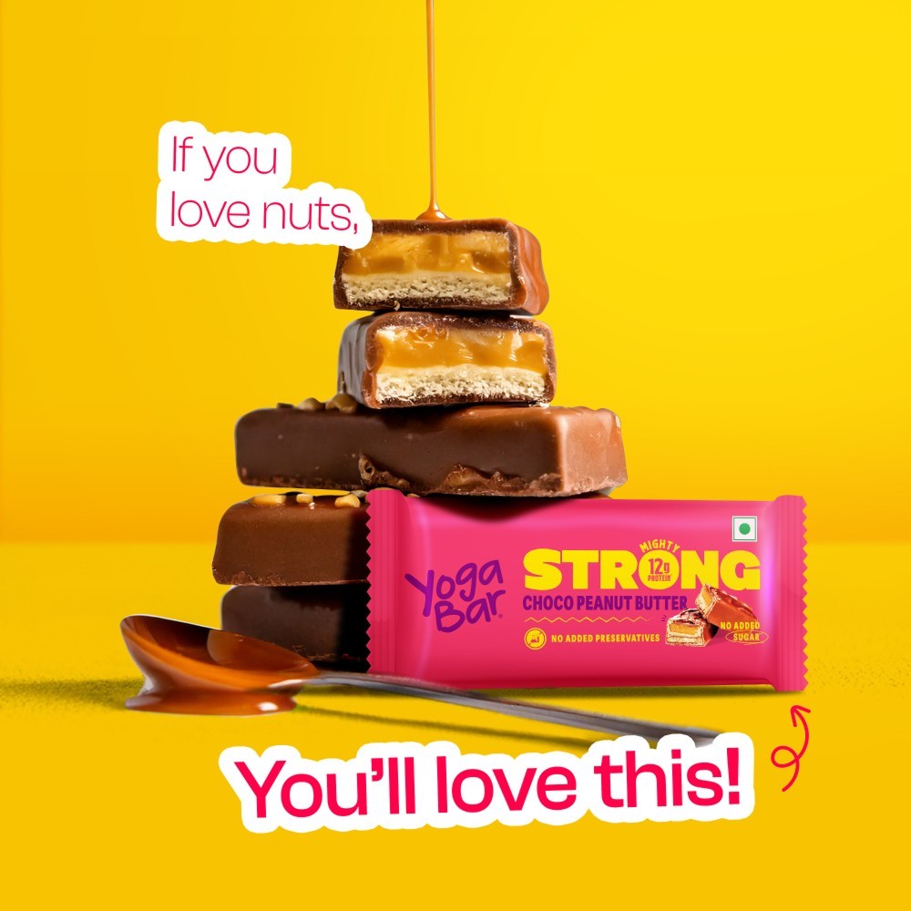 Yoga Bar 12 g Protein Bar, Choco Peanut Butter, No Added Sugar