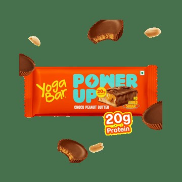 Yoga Bar 20 g Protein Bar, Choco Peanut Butter, No Added Sugar