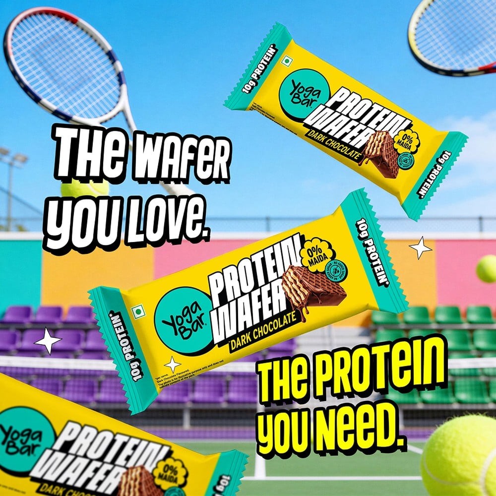 Yoga Bar Dark Chocolate 10g Protein Wafer Bar