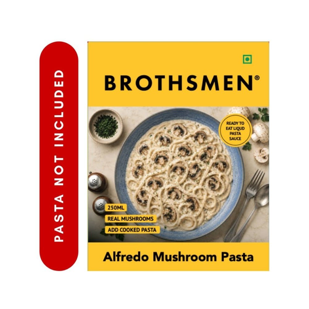Brothsmen Alfredo Mushroom Ready to Eat Pasta Sauce