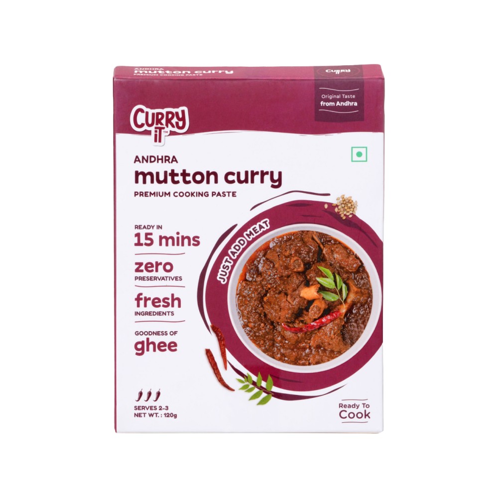 Curryit Andhra Mutton Masala Cooking Instant Gravy Paste