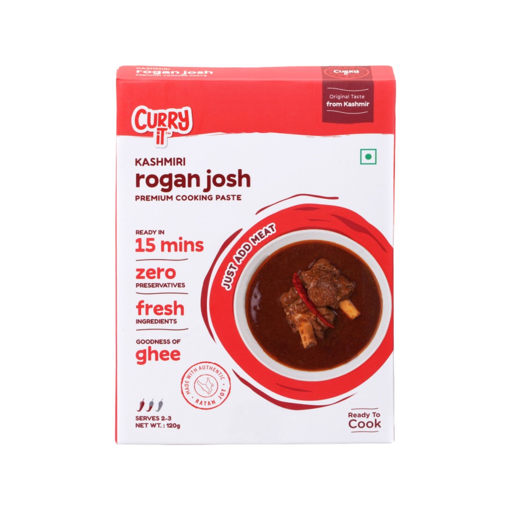 Curryit Kashmiri Mutton Rogan Josh Cooking Instant Gravy Paste