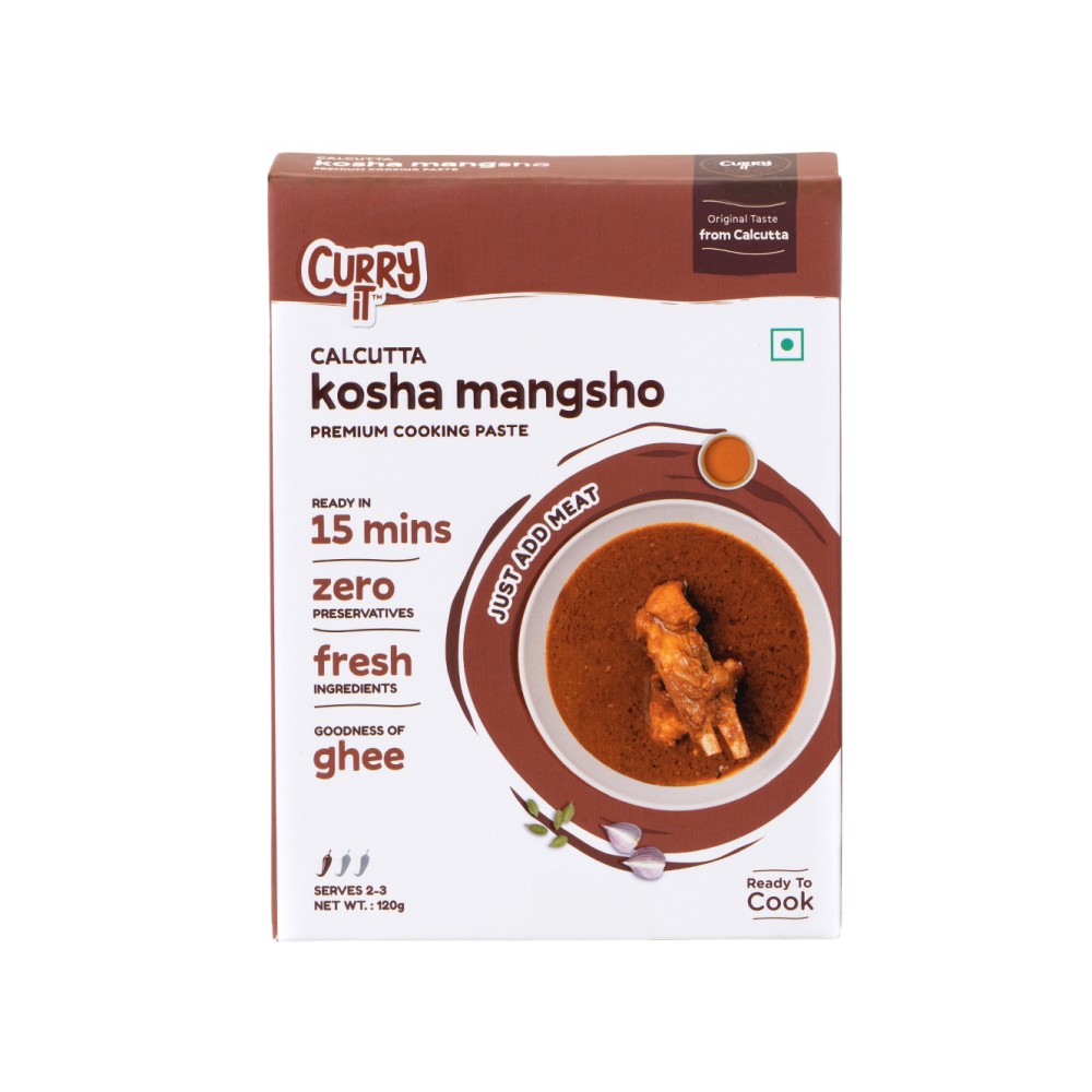 Curryit Kosha Mangsho Mutton & Chicken Masala Cooking Instant Gravy Paste