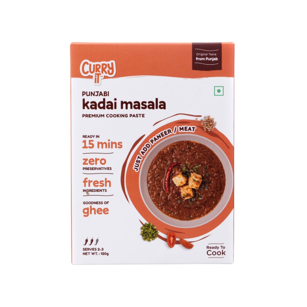 Curryit Punjabi Kadhai Paneer Masala Premium Cooking Instant Gravy Paste