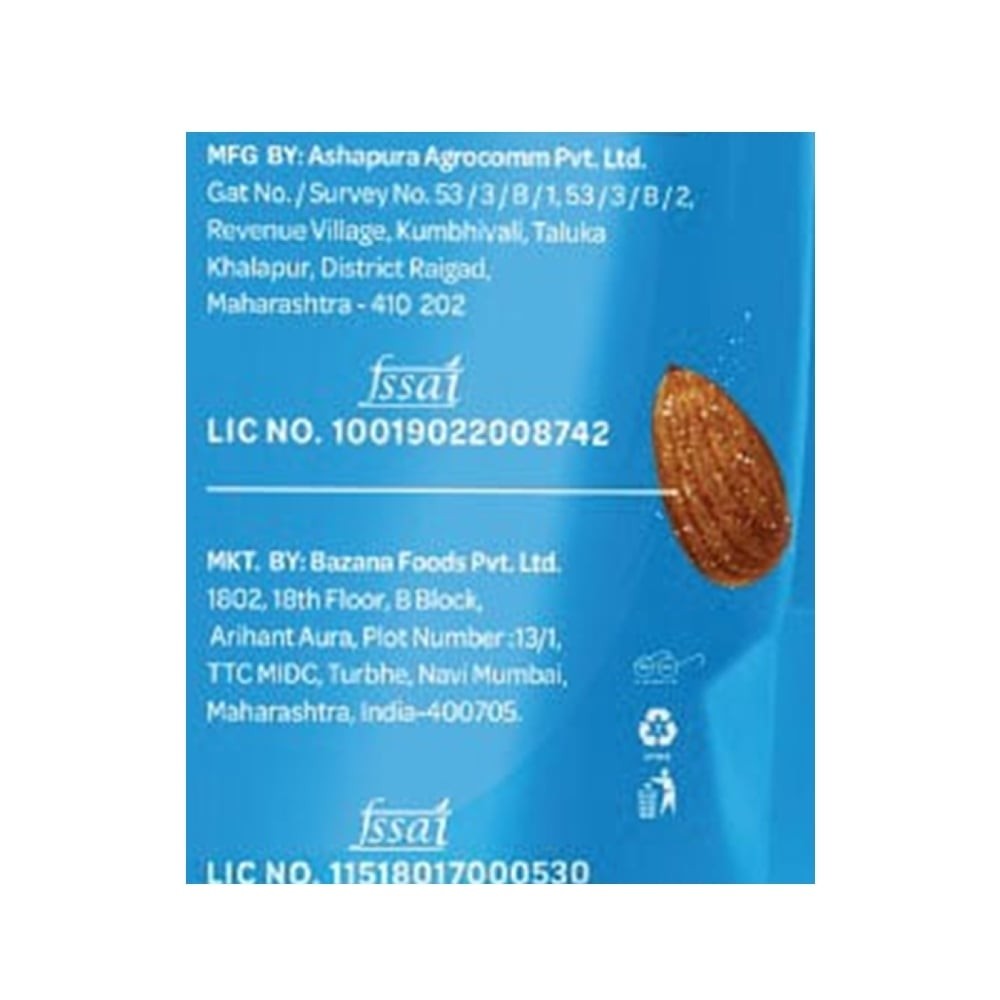 Bazana Premium Roasted Salted 100% California Almonds (Badam)