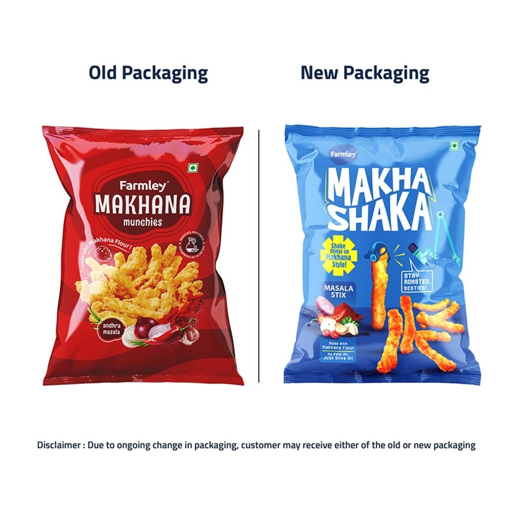 Farmley Makha Shaka Crisps - Masala Stix Healthy Snacks