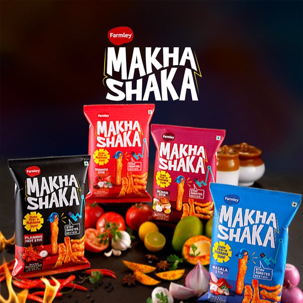 Farmley Makha Shaka Crisps - Masala Stix Healthy Snacks