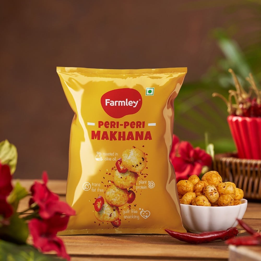Farmley Peri Peri Roasted Flavoured Makhana Roasted In Olive Oil