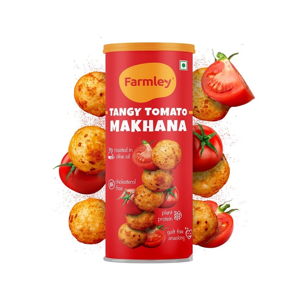 Farmley Tangy Tomato Flavoured Makhana Roasted In Olive Oil