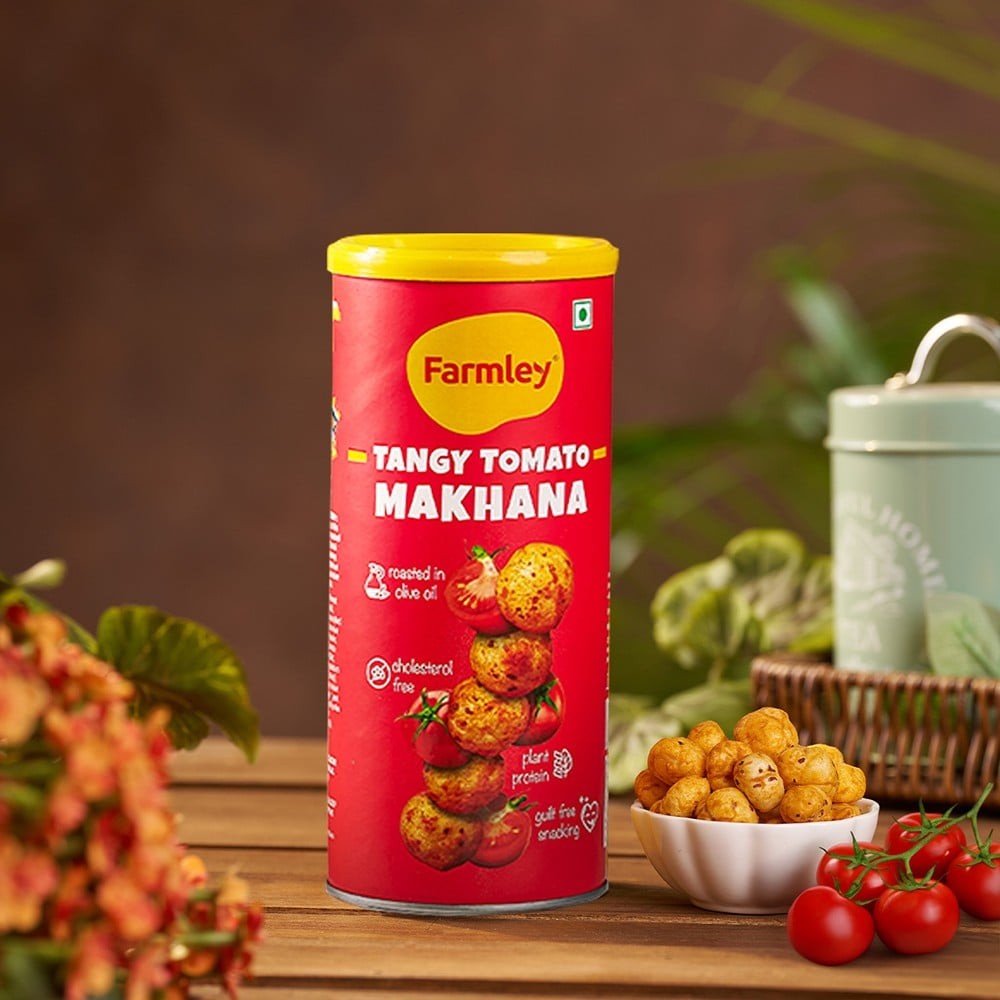 Farmley Tangy Tomato Flavoured Makhana Roasted In Olive Oil