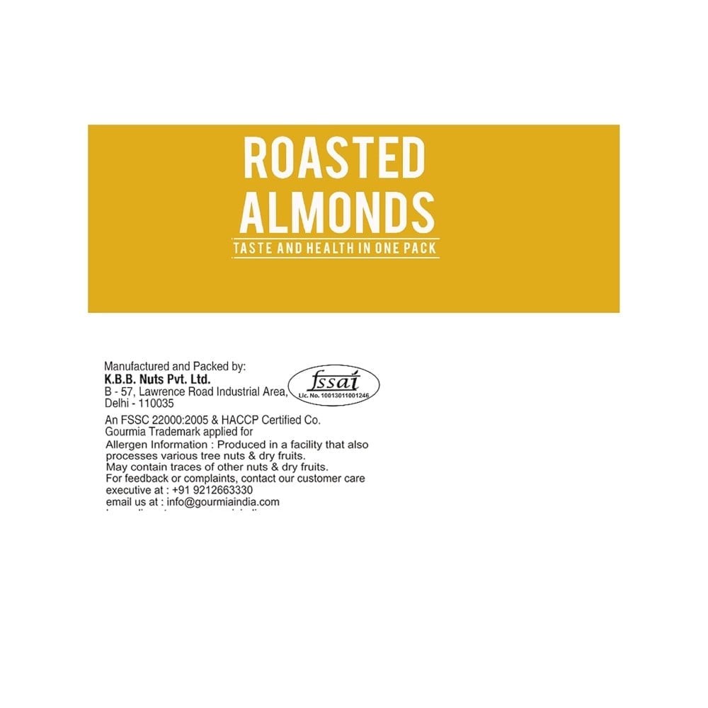 Gourmia Lightly Salted Roasted Flavoured Almonds