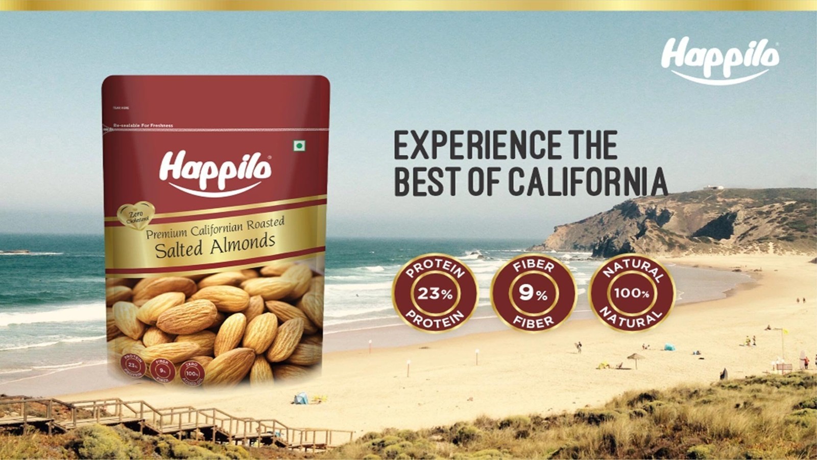 Happilo Californian Roasted & Salted Flavoured Almonds