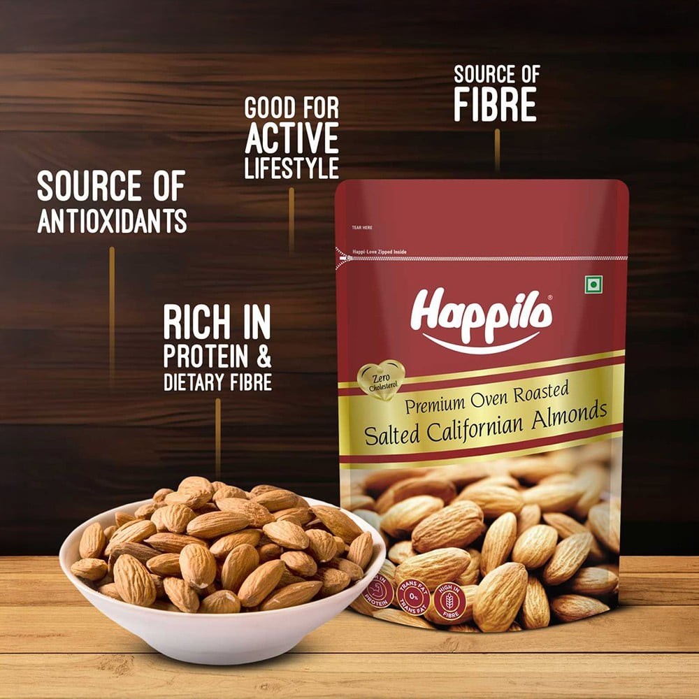 Happilo Californian Roasted & Salted Flavoured Almonds