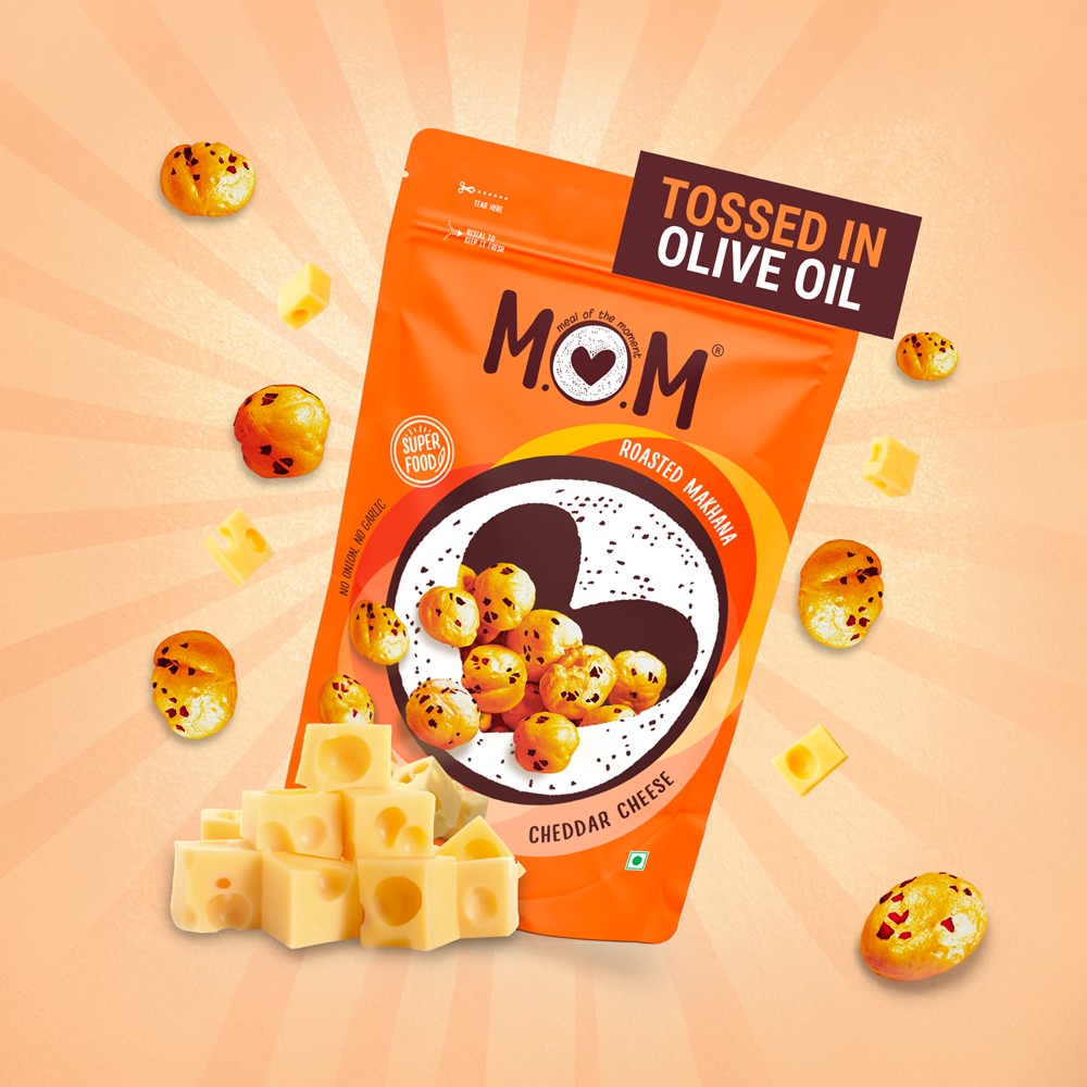 MOM Cheddar Cheese Roasted Flavoured Makhana