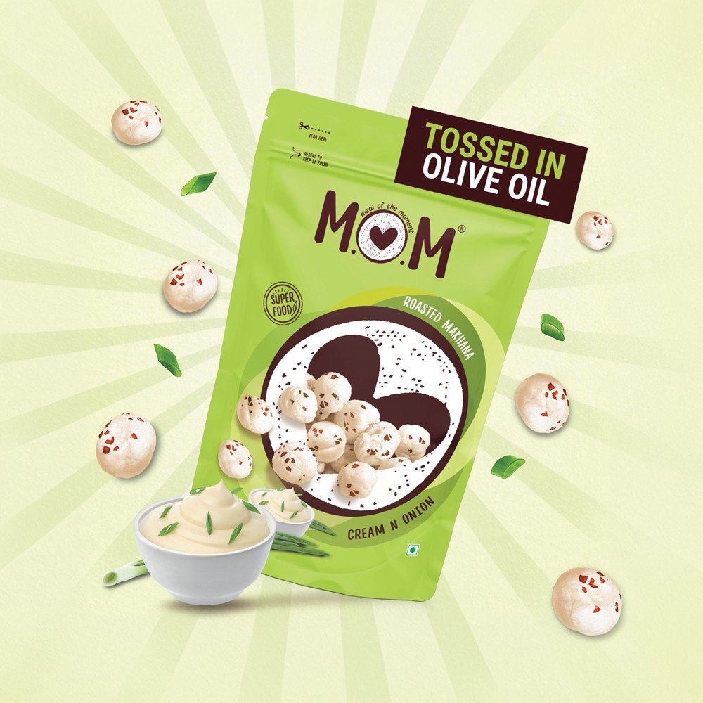 MOM Cream & Onion Roasted Flavoured Makhana