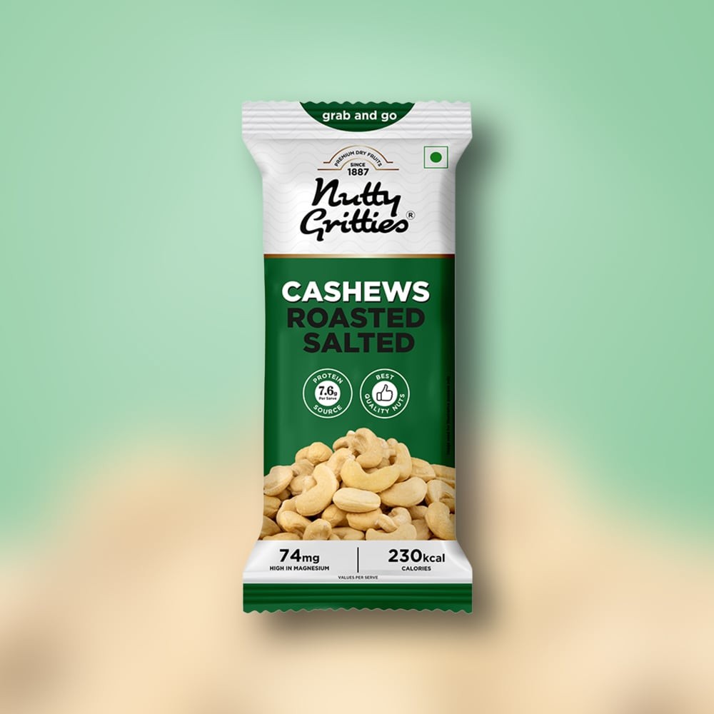 Nutty Gritties Salted & Roasted Flavoured Cashew