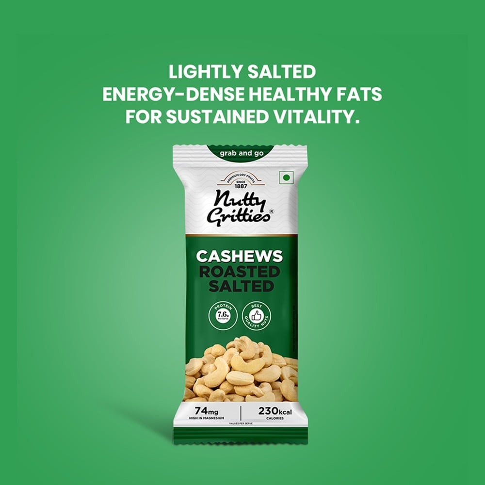 Nutty Gritties Salted & Roasted Flavoured Cashew