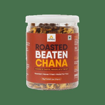 Omay Foods Roasted Chana Jor (Beaten Chana)